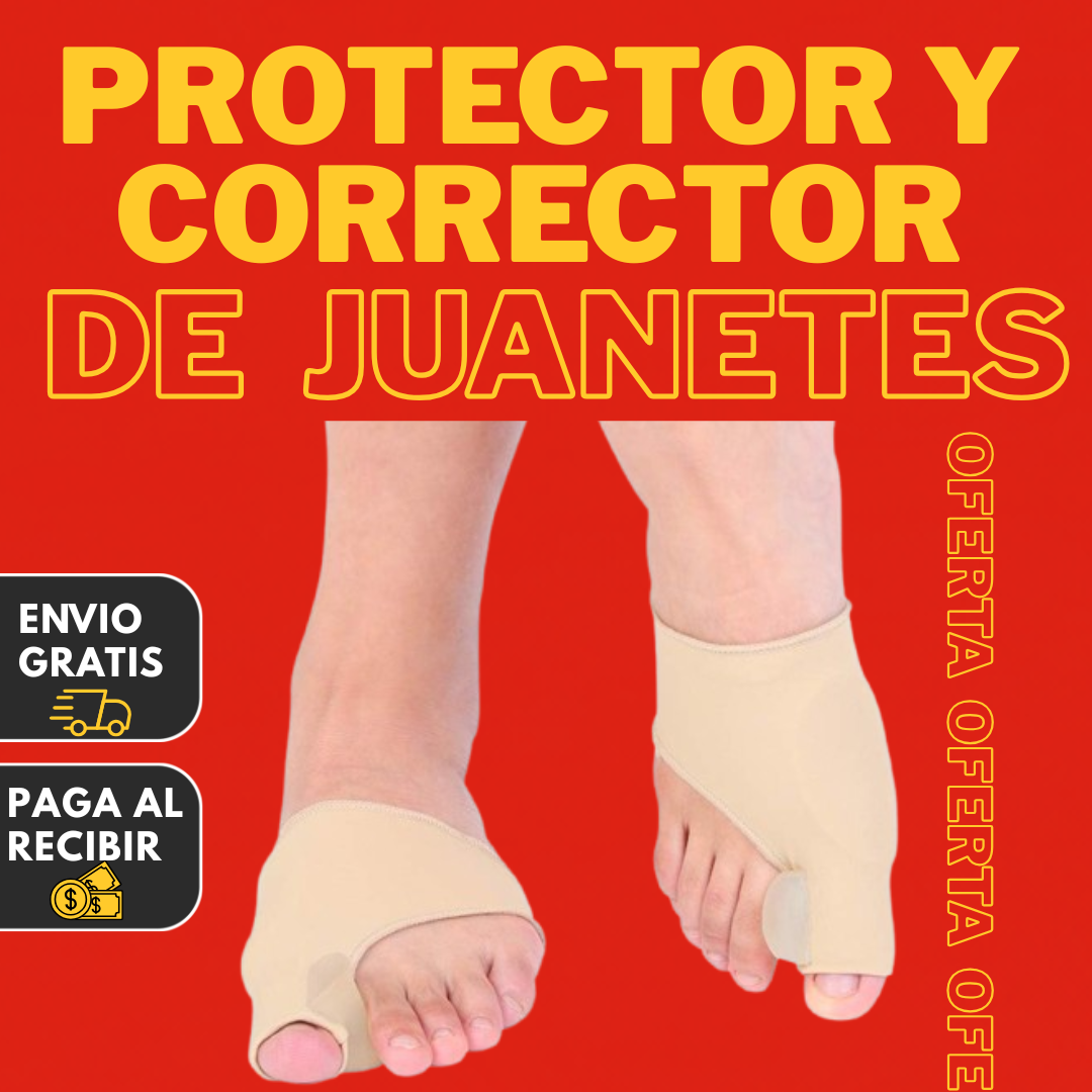 Protector y Corrector De Juanetes Con Gel Interno